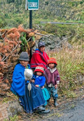 Quechua Grandmother and Kids