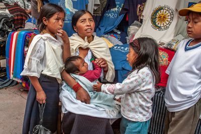 Busy Market Mother