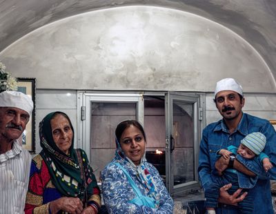 Zoroastrian Family at Fire Service