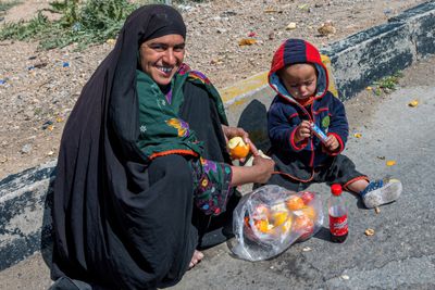 Homeless Mother and Baby