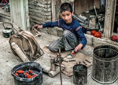 Spinning Yarn
