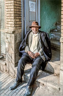 Blue Pottery Vendor