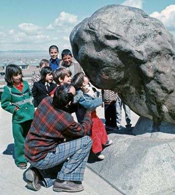 Kissing the Stone Lion