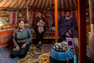 Camel Herder's Family