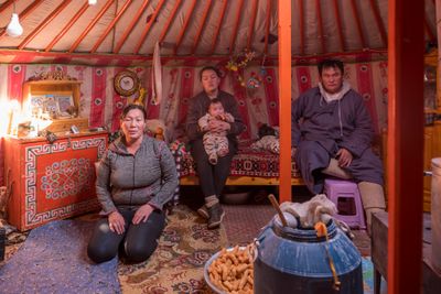 Camel Herder's Family