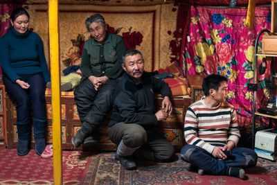Camel Herder's Family