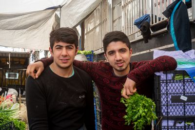 Friends Selling Herbs
