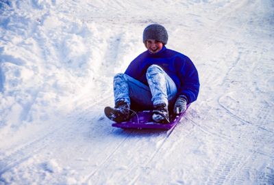 Laura Sledding