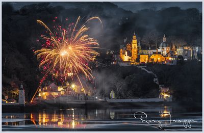 Fireworks at Portmeirion