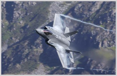 Mach loop. Low flying in Wales