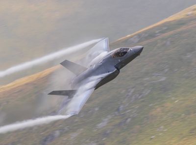 Mach loop. Low flying in Wales
