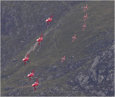  Mach loop. Low flying in Wales