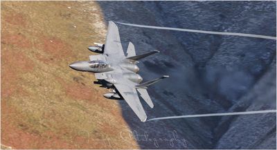 Mach loop. Low flying in Wales
