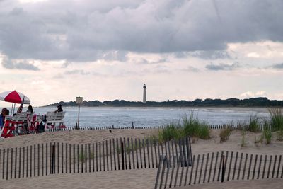The Cape May Lighthouse in the distance