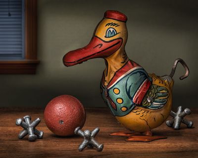 Tin duck with Jacks and Ball