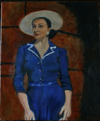 Woman On Street Corner
