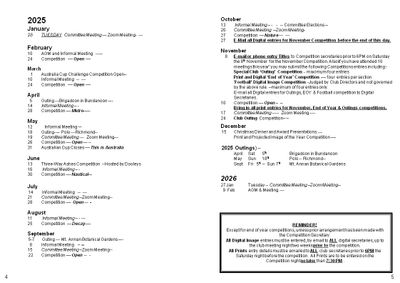 Club Programmes & Forms