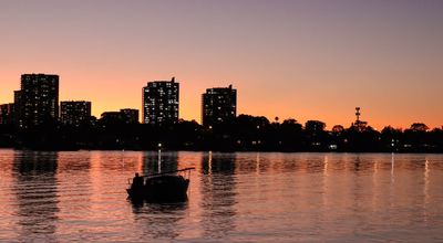 On a Boat at Sunset*Credit*
