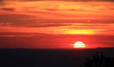 .Orange Sunset Over Orange