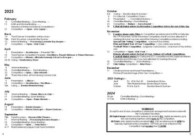 2023 Programme