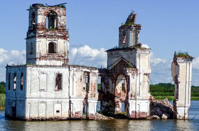 Decayed Sunken Building