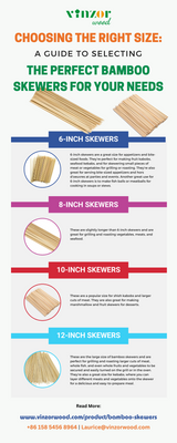 Choosing the Right Size: A Guide to Selecting the Perfect Bamboo Skewers for Your Needs