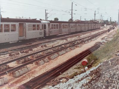 Travaux pour construire la Ligne B du RER