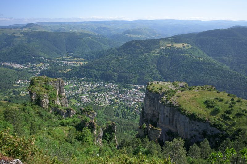 Au-dessus de Florac - sentier des couronnes