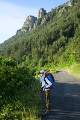 Dans la monte vers la Causse.
