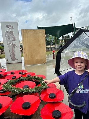 Mia on Anzac Day 2025