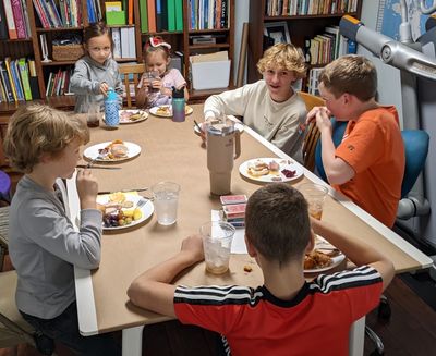 From top left: Ruthie, Jocelyn, Pierce, Samuel, Nathan, Max