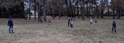 Seth helped the boys burn off some energy after lunch.