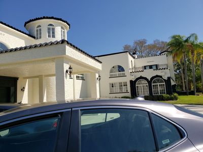 The east section of the house, with the kids' rooms