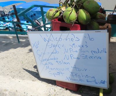 A local vendor's sign