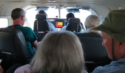 Our pilots, up front; Ross and Dawn; Mary and Steve
Photo by Andy Johannson