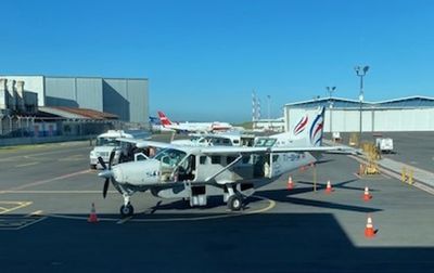 Our planes on the tarmac in San Jos, ready to take us to the Osa Peninsula
Photo by Jerry Davis