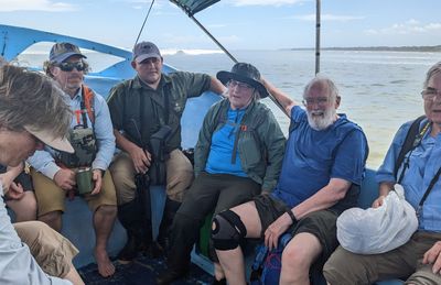 Patty, the friendly birder and guide who shared their boat with us, Becky, Garry and Jerry