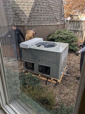 Unfortunately, the new unit did not have the openings for outflow and return in the same positions as the old unit.