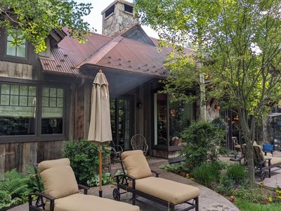 The back of the ranch house