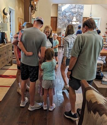 George and Karen rolled in from Castle Rock, then Bryce, Alexa and Xander, from Denver