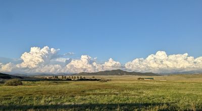 Thunderclouds in the distance