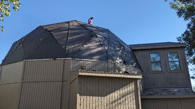 Phase 1 about complete on the S side of the big dome