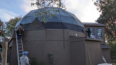 First new triangle of shingles completed