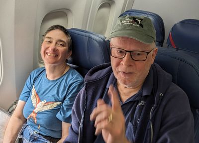Nadine and Jimmy, on their way, first trip to Ecuador