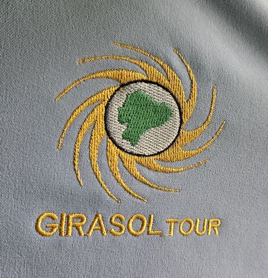 Mary took a photo of the logo for our bus that was on the backs of the seats.

Last of Day 4: Thu, Mar 7, 2024--at Bellevista Road, Sachatamia and Sendero Frutty Tour