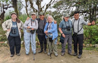 We took time for restroom break before leaving and took the opportunity to take photos with the Paz family. We took several photos as we tried to get everyone together.
Vickie, Tice, Angel Paz, Mary, Dawn, Andy
