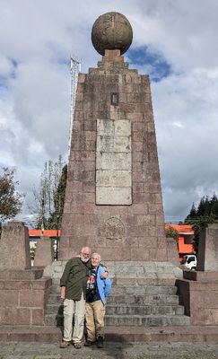 Garry and Becky at the monument