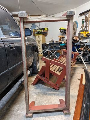 Base in the foreground, with the seat in back