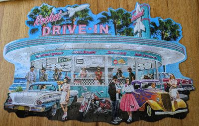 Blame it on jet lag: when we got to Jackie, Pepper and Kathy's, the only photo we took was of the puzzle Pepper had just finished. No people pictures!