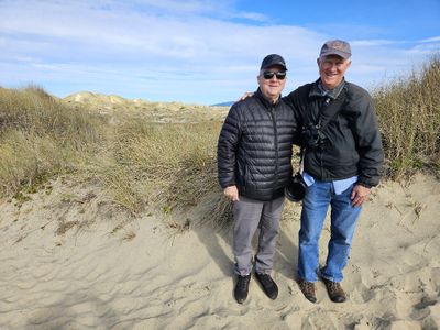 Gerald and Steve, on the North Jetty dunes.
